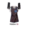 820-Combination-Apron-Glove-Holder 820 - Modelo Apron & Glove Holder - Perchero de pared combinado para guantes y mandiles